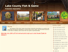 Tablet Screenshot of lakecountyfishandgame.org